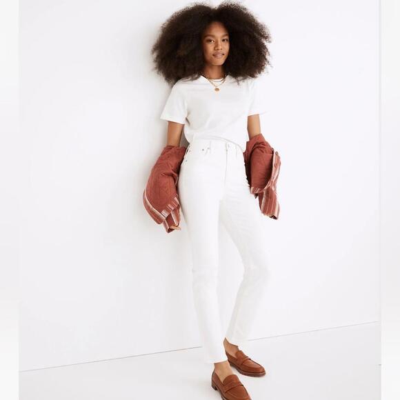 Madewell Womens The Perfect‎ Vintage Jeans Tile White Size 23 New - Picture 1 of 15